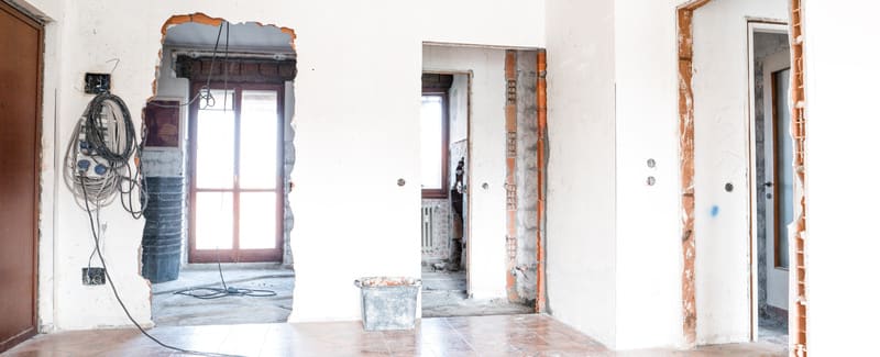Lavori in corso, cantiere edilizia Padova